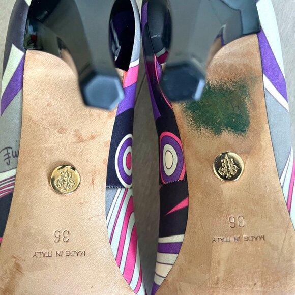 Emilio Pucci Pattern Heels - Picture 12 of 14